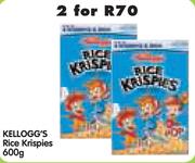 Kellogg's Rice Krispies-2 x 600gm