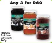 Rhodes Fruit Jam (All Variants)-3 x 460gm