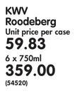 KWV Roodeberg-6 x 750ml