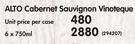 Alto Cabernet Sauvignon Vinoteque-6x750ml