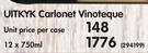 Uitkyk Carlonet Vinoteque-12x750ml