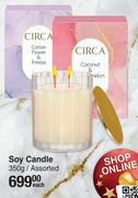 Circa Soy Candle Assorted-350g Each