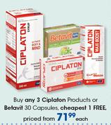 Ciplaton Products Or Betavit-30 Capsules Each