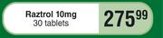 Raztrol 10mg 30 Tablets