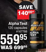 Muscletech Alpha Test 120 Capsules