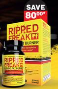 Ripped Freak RF Hybrid Fat Burner 40 Day Supply 40 Capsules