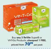 Revite SuperB Or Vit-T-Go Products-Per Pack