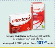 Antistax Active Leg Tablets 30's Or Double Fresh Gel 125ml-Each