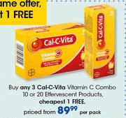 Cal-C-Vita Vitamin C Combo Effervescent Products-10's Or 20's Per Pack
