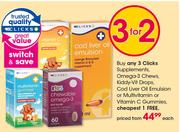 Clicks Supplements, Omega-3 Chews-Each