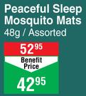 Peaceful Sleep Mosquito Mats Assorted-48g