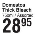 Domestos Thick Bleach Assorted-750ml