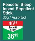 Peaceful Sleep Insect Repellent Stick Assorted-30g