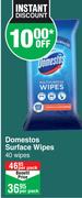 Domestos Surface Wipes 40 Wipes-Per Pack