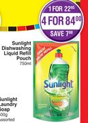 Sunlight Dishwashing Liquid Refill Pouch-For 4 x 750ml