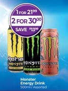 Monster Energy Drink Assorted-For 1 x 500ml