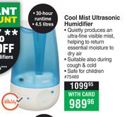 Vicks Cool Mist Ultrasonic Humidifier