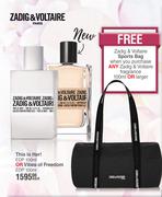 Zadig & Voltaire Paris This Is Her! EDP 100ml Or Vibes Of Freedom EDP 100ml-Each