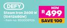 Defy Steam Iron 2600W S14126BGW