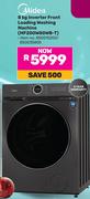 Midea 8Kg Inverter Front Loading Washing Machine MF200W80WB-T (850015200/850035805)