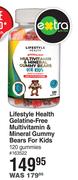 Lifestyle Health Gelatine Free Multivitamin & Mineral Gummy Bears For Kids 120 Gummies