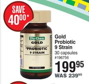 Dis-Chem Gold Probiotic 9 Strain 30 Capsules