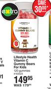 Lifestyle Health Vitamin C Gummy Bears For Kids 120 Gummies