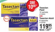 Tasectan Paed 10 Sachets Or Tasectan Adult 8 Capsules-Each
