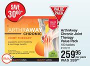 ArthrAway Chronic Joint Therapy Value Pack 180 Tablets-Per Pack