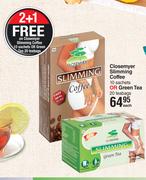 Closemyer Slimming Coffee 10 Sachets Or Green Tea 20 Teabags-Each
