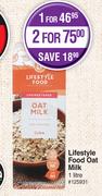 Lifestyle Food Oat Milk-For 1 x 1Ltr 