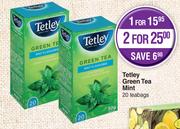 Tetley Green Tea Mint-For 1 x 20 Teabags 