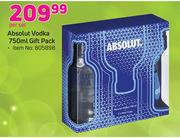 Absolut Vodka 750ml Gift Pack-Per Set