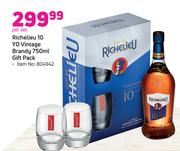 Richelieu 10 Yo Vintage Brandy 750ml Gift Pack-Per Pack
