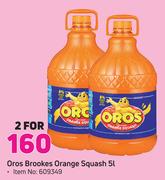 Oros Brookes Orange Squash-2x5Ltr