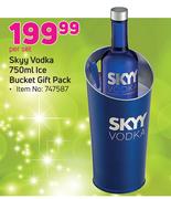SKYY Vodka 750ml  With Ice Bucket Gift Pack-Per Set