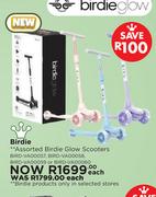 Birdle Assorted Glow Scooters BIRD-VA00057, BIRD-VA00058, BIRD-VA00059 Or BIRD-VA00060-Each