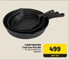 Campmaster Cast Iron Pan Set-Per Set