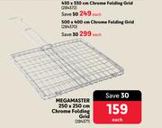 Megamaster 430 x 330cm Chrome Folding Grid-Each