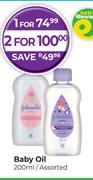 Johnson's Baby Oil Assorted-200ml