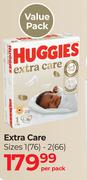 Huggies Extra Care Sizes 1 (76)-2 (66) Value Pack-Per Pack