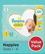 Pampers Premium Care Nappies Size 1-6 Value Pack-For 1 Per Pack