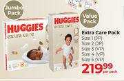 Huggies Extra Care Pack Jumbo Pack & Value Pack-Per Pack