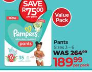 Pampers Pants Sizes 3-6 Value Pack-Per Pack