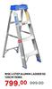 Rise 4 Step Alumin Ladder SS 120CM