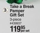 Nature's Edition Press Pause Take A Break Pamper Gift Set 3 Piece-Per Set