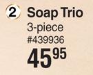 Nature's Edition Pink Cosmos Soap Trio 3 Piece