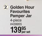Nature's Edition Sunflower Radiance Golden Hour Favourites Pamper Jar 4 Piece-Per Set