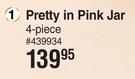 Nature's Edition Pink Cosmos Pretty In Pink Jar 4 Piece