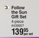 Nature's Edition Sunflower Radiance Follow The Sun Gift Set 4 Piece-Per Set